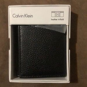 Calvin Klein Leather Trifold Wallet